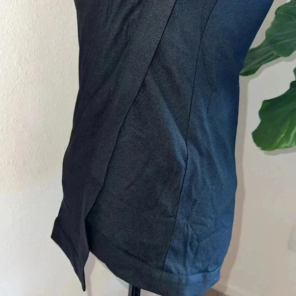 Helmut Lang Women’s Sleeveless Front Draped Lined Top Tunic with Zip Back Black - Picture 11 of 16